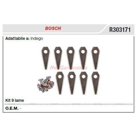 Kit 9 cuchillas robot BOSCH indego R303171