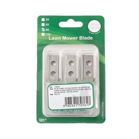Kit 9 lame e viti robot rasaerba modelli WG791 793 794 795 WA0176 WORX
