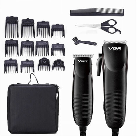 Kit A 2 Rasoi Combinato Tagliacapelli Barba Trimmer Professionale Con Filo V-023