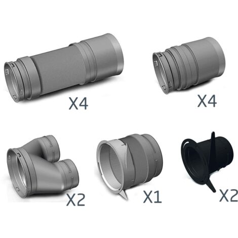 Kit accessoires Optiflex ⌀90 pour kit EasyHOME - Optiflex / Flexigaine - 11091994 ALDES - 11091994