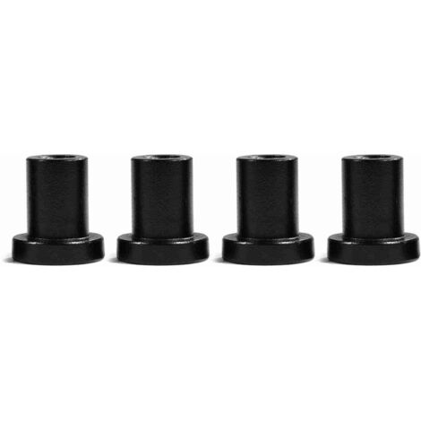 Kit Accessoires Portes Coulissantes Ferme KPL4 Distances Fixation Mur Rail Spacer Carbone Anti-Corrosion Noir 359g