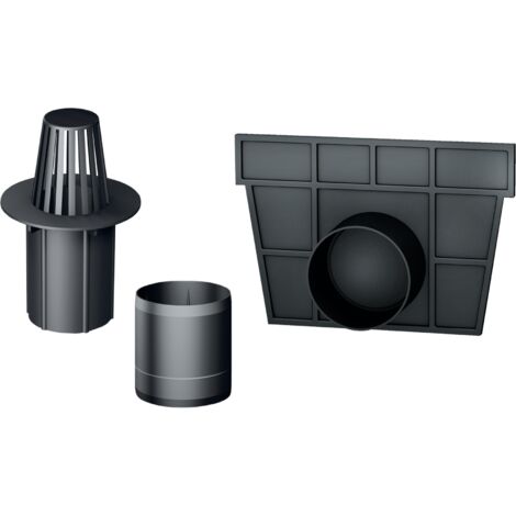 Kit accessoires pour caniveaux – 2 plaques frontales latérales – 1 manchon d'évacuation vertical – Compatible MEAPARK