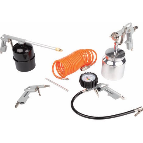 FYPower Lot de 16 accessoires pour compresseur d'air robuste, kit de tuyau  de compresseur d