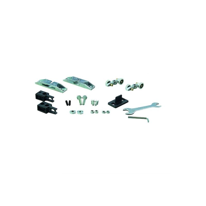 Krona Koblenz - Garniture pour porte coulissante suspendue sans rail 0500/3 aluminium - Poids max. : 120 kg