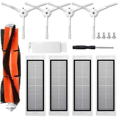 Kit accessoires pour Xiaomi Roborock S5 S50 S51 S55 S5 Max S6 S60 S65, Accessoires de Rechange pour Aspirateur Xiaomi Roborock, 1-Crezuo