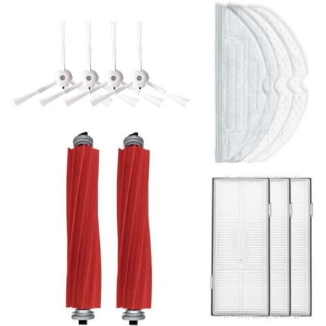 Kit Accessoires Roborock S7 MaxV Ultra S7 MaxV S7 Plus S7 Max S7 2 Brosses 3 Filtres 4 Brosses Latérales 2 Lingettes