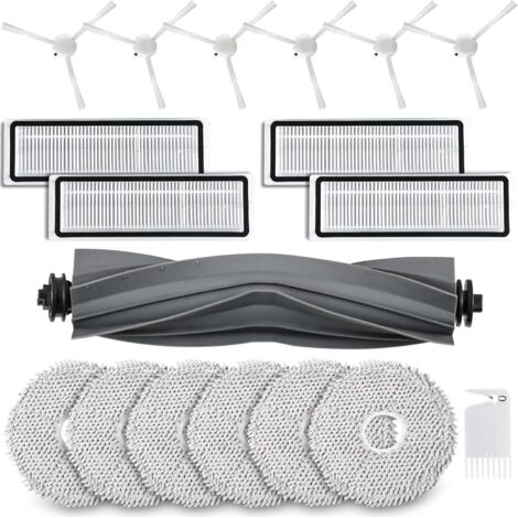 Kit Accessoires Robot Aspirateur Compatible Dreame L10s L10 Ultra, Lot de 6 Serpillières