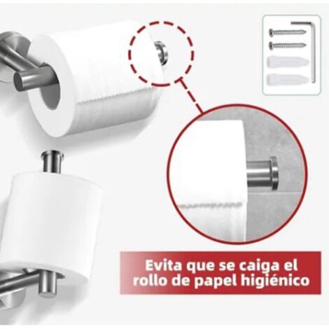 Kit Accessoires Salle de Bain Ensemble 7 Pièces avec barre à serviettes 41 cm