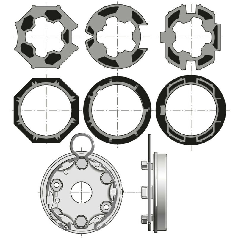 Kit accessoires traditionnel coffre tunnel pour volet roulant - Somfy