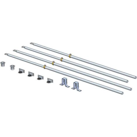 kit accessori e aste per serratura a spranga BSP3