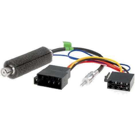 Kit Adaptateur Antenne DIN M ISO F Booster compatible avec Audi Seat VW - ADN-AA