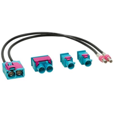 Kit Adaptateur antenne double Fakra F double Fakra M ou 2X simple Fakra M