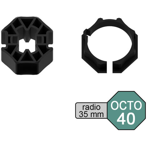 Kit adaptateur pour moteur de volet roulant radio Ø 35 mm dans tube OCTO Ø 40 mm