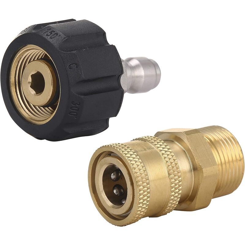 Csparkv - Kit adaptateur pour nettoyeur haute pression M22 14mm to 1/4'' Quick Connect Kit