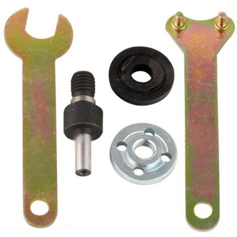 Kit adaptateur pour perceuse manuelle - Disque à tronçonner 6 mm - Adaptateur mandrin - Meuleuse d'angle - Barre de connexion - Outil de conversion pour disque à tronçonner,