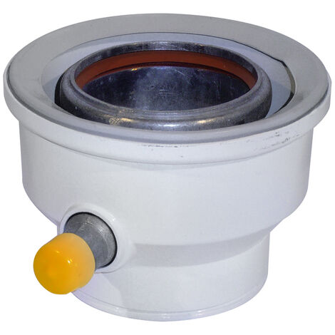 Kit adaptateur Rolux Gaz Ø 60MF/100MF-80F/125Fmm et récupérateur de condensats