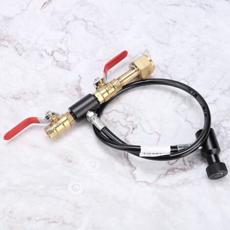 Kit adattatore di ricarica SodaStream SJLERST, adattatore di ricarica per bombola di CO2, connettore per bottiglia, adattatore CO2 SodaStream, adattatore di ricarica per bombola [24 pollici] Macchine