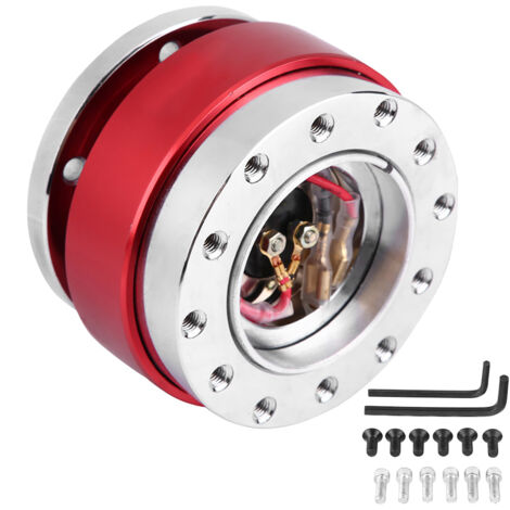 Kit adattatore universale per sgancio rapido della ruota per auto da corsa rossa