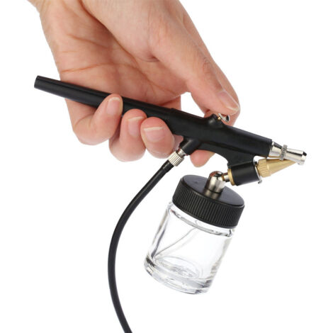 Kit aerografo per aerografo con alimentazione a sifone ad alta atomizzazione per pistola per verniciatura a spruzzo da 0,8 mm per pittura artistica per trucco