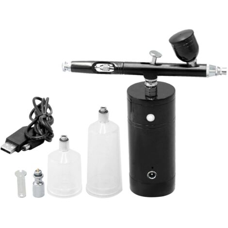Kit aérographe USB rechargeable, compresseur portable, pompe de pulvérisation, pistolet aérographe portatif pour maquillage FX, tatouage, peinture hydratante