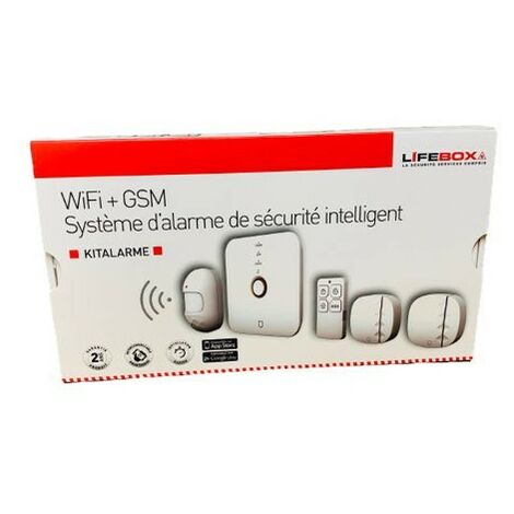 Kit Alarme de maison GSM et WIFI Lifebox kit Senior