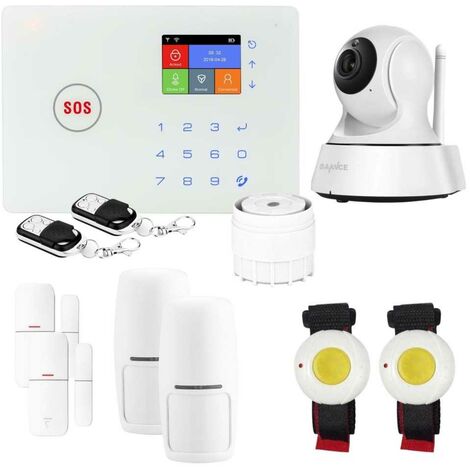 Kit Alarme maison connectée sans fil Senior WIFI et GSM Amazone et caméra WIFI - Lifebox