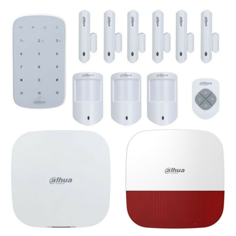 Dahua - Kit alarme sans fil wifi, 3G, 4G et gprs 150 zones 868Ghz 13 pièces
