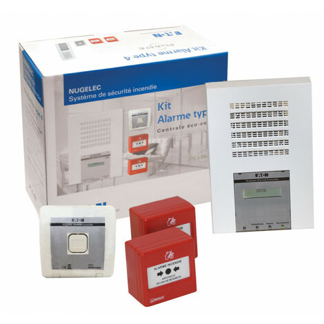 KIT alarme Type 4 radio composé d'une centrale Type 4, de 2 DM, 1 DS et 1 DL (NUG30997)
