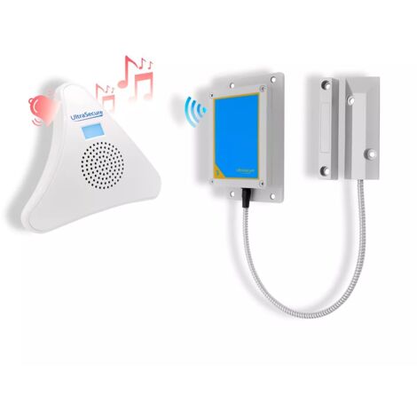 Kit alerte d'ouverture extérieur sans fil (portail / portillon) avec carillon TR / 35 mélodies (DA600+)