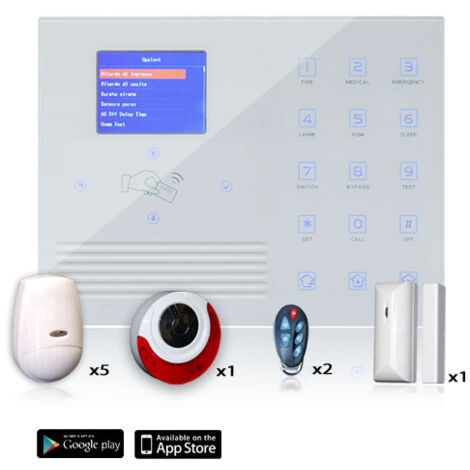 Kit Allarme wireless con collegamento internet senza fili