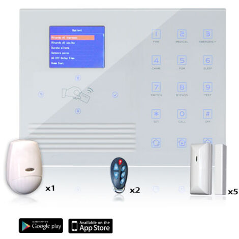 Kit Allarme wireless professionale completo di sensori