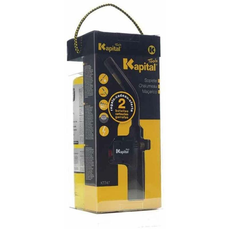 Kit Allumage Piézoélectrique Chalumeau + 2 Bouteilles Map-Plus kapital KT747P