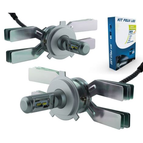 Kit Ampoules BiLED H4 12G 60W 5500Lms 6000K Premium LED - Lamelles