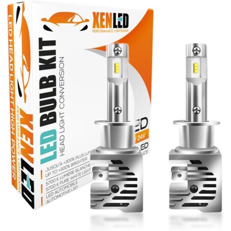 Kit Ampoules H1 LED Terminator3 All-in-One 3200Lms réels CANBUS - XENLED - SANS ERREUR