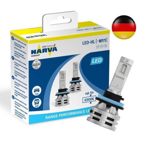Kit Ampoules LED H11 NARVA 24W 12-24V 6500K - 180483000 - German Technology