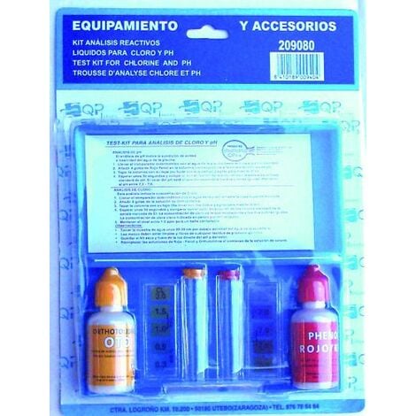 PRODUCTOS Q.P KIT ANALIZADOR CLORO + PH REF,209080 QUIMICAMP