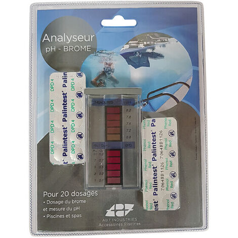 KIT ANALYSEUR pH et BROME avec pastilles