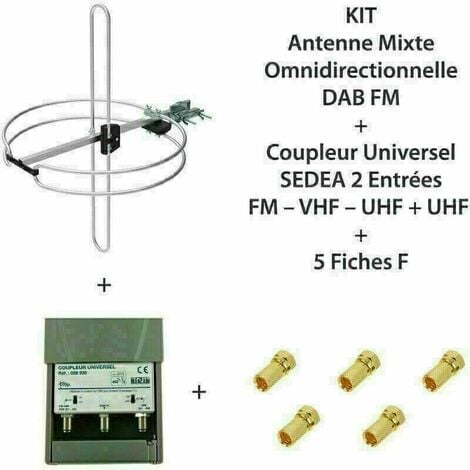 Hama Antenne de toit pour voiture, AM/FM et DAB/DAB+ (pour DAB/DAB+, AM/FM,  antenne de toit flexible, bande III, bande L, fiche SMB (f), amplifiée