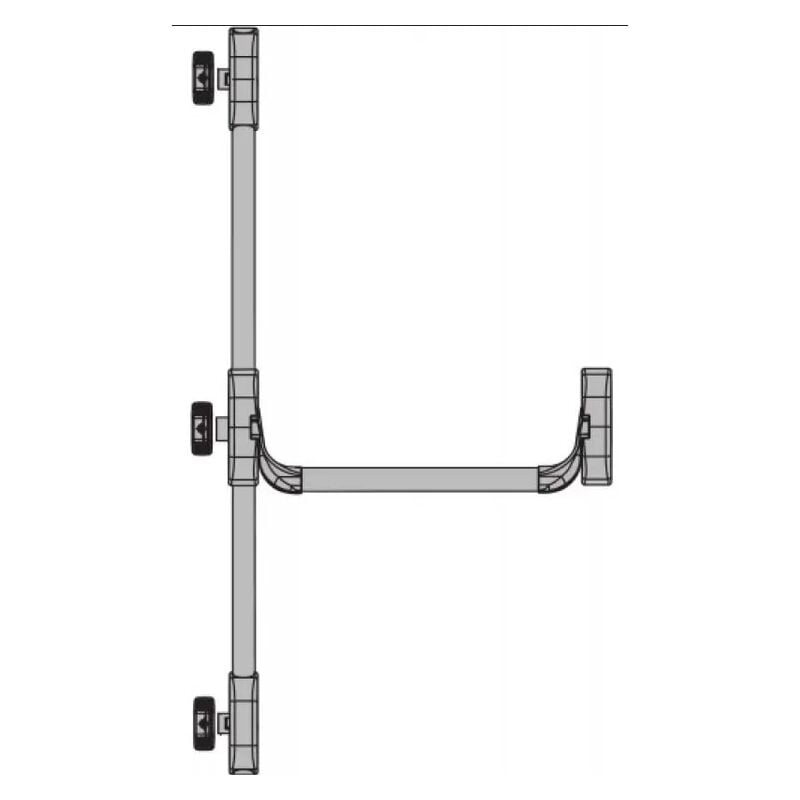 Kit anti-panique Fapim oltre - Barre 3 points Haut et Bas - Blanc 9010 – 8806/32