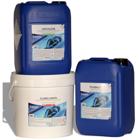 Kit Antialghe, ph- e Cloro lento San Marco 30 Kg