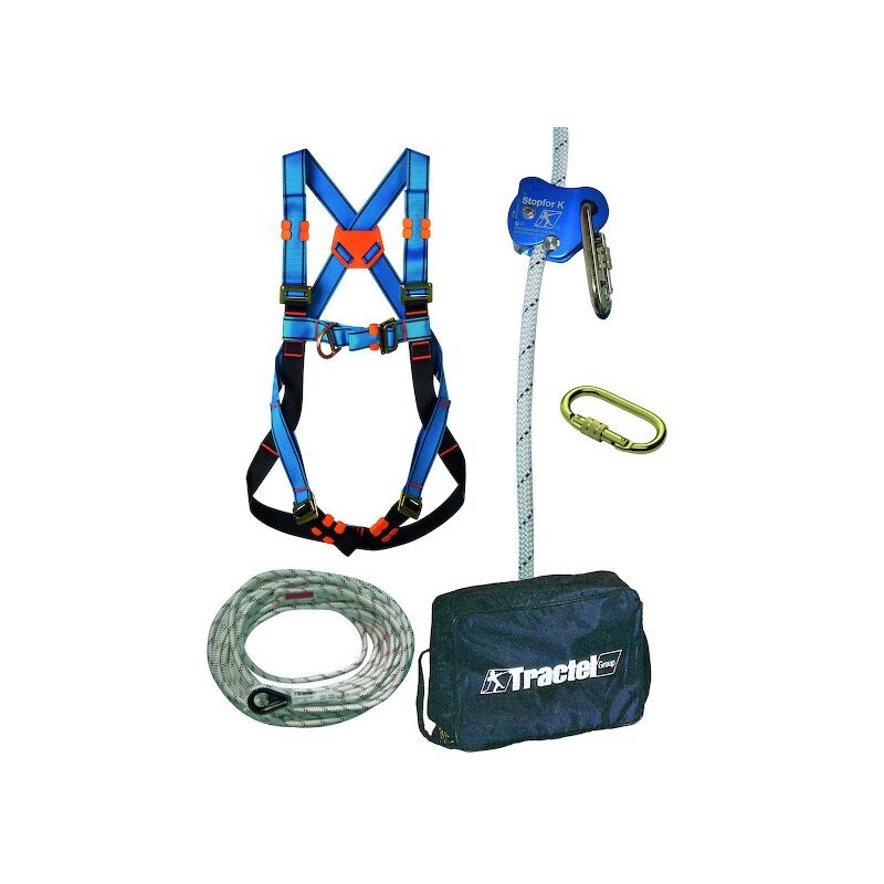 Kit antichute maintenance industrielle complet PRO - taille unique - 10 m - TRACTEL