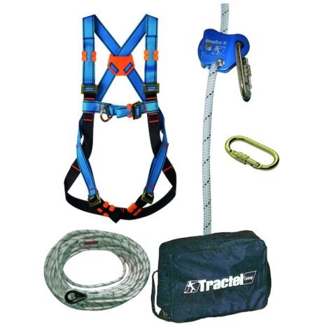 Kit antichute maintenance industrielle complet PRO - taille unique - 10 m - TRACTEL