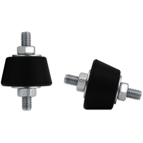 Kit antivibranti - 40  28x20 mm per staffe con inserti metallici filettati M8 (4 pezzi) 00000011215
