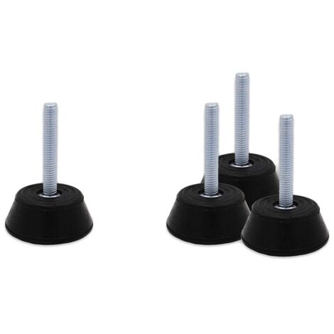 Kit antivibranti 48  40x20 mm per pavimento realizzati in gomma naturale vulcanizzata con inserti metallici filettati M8 (busta da 4 pezzi completi di dadi e rondelle) 00000011214 - -  TECNOGAS - -