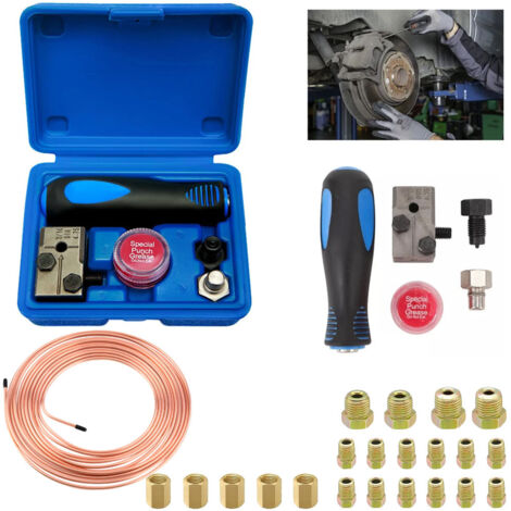 kit appareil à collets pour circuit de frein universel 4,75 mm - Idéal pour Les Systèmes de Freinage Hydrauliques de Voiture