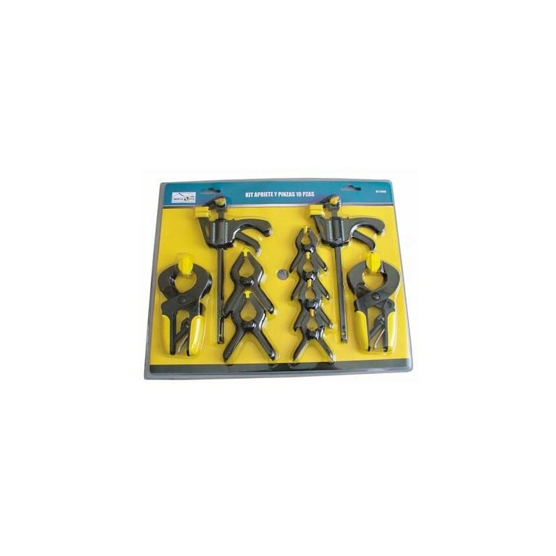 

Global - Kit apriete y pinzas 10 unidades | Sujecion bricolaje carpinteria