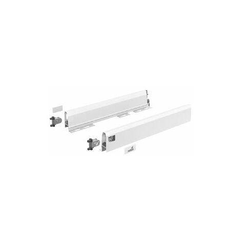 Kit arcitech hauteur 94 blanc pour paroi arrière acier - Longueur : 270 mm - HETTICH