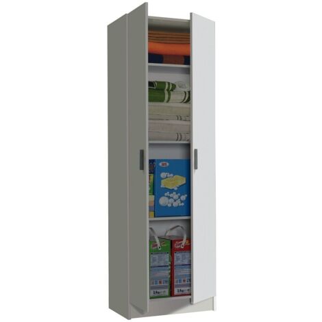 KIT ARMADIO 2 ANTE 3 RIPIANI MULTIUSO 59X37XH180 CM