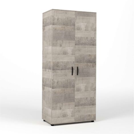 Kit Armadio 2 Ante 80X52X205 Cm Rovere Plat.K355