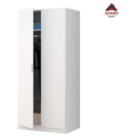 KIT ARMADIO 2 ANTE 81X52XH180 CM BIANCO